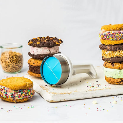DIY Ice Cream Sandwich Maker Tools for Making Homemade Ice Cream Sandwiches with Scoop Kitchen Gadget