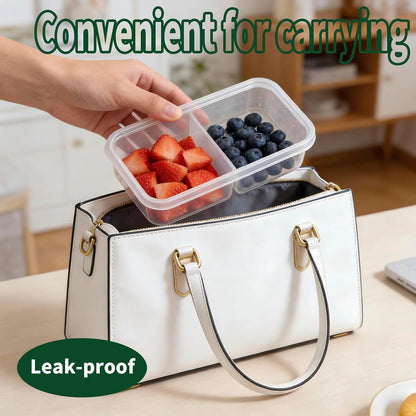 Snack Containers,Reusable Snack Containers with Lids,Snack Pack Containers for Portion Control and Meal Prep Lunch Containers for School Office Travel (Large 10-Pack)