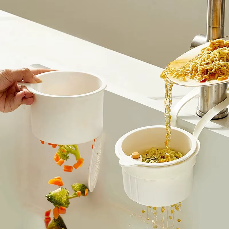 Sink Hanging Strainer Basket Adjustable Sink Filter Strainer Drain Basket Kitchen Accessories Organizer Quickly Drain Baskets