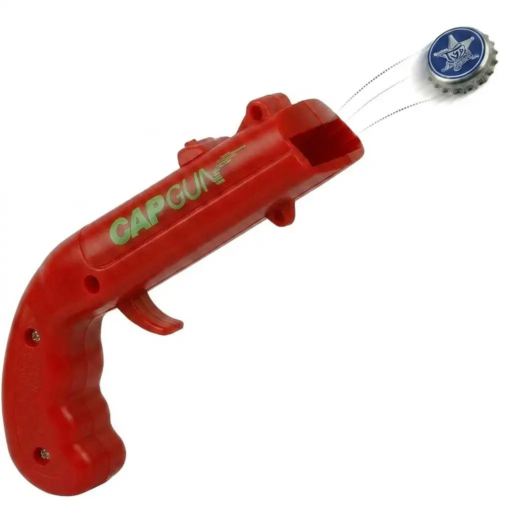 Lightweight ABS Plastic Kitchen Bar Utensil - Novelty Beer Bottle Opener Cap Gun, Ergonomic Design for Comfort, Extended Shooting Range, Ideal Gift for Beer Enthusiasts, Camping, and BBQ Events